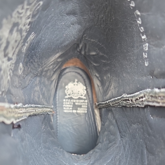 Mark Tanner Silver and Black Western Cowboy Boots NWT - Picture 8 of 11